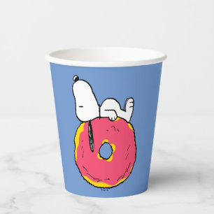 Peanuts Snoopy Pink Doughnut Paper Cups