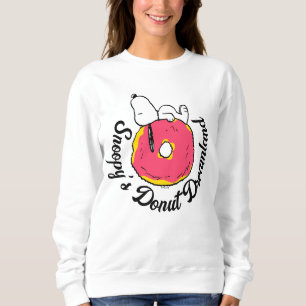 Peanuts   Snoopy Pink Doughnut Sweatshirt