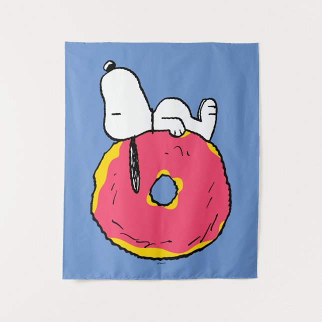 Peanuts | Snoopy Pink Doughnut Tapestry (Front)