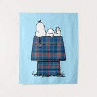 Peanuts | Snoopy Plaid Flannel Holiday Dog House