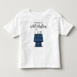 Peanuts Snoopy Plaid Flannel Holiday Dog House Toddler T-Shirt