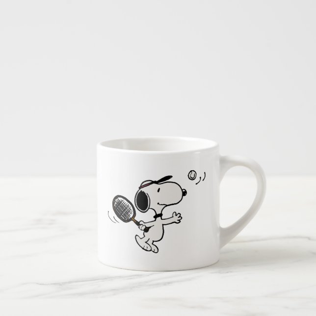 Peanuts | Snoopy Plays Tennis Espresso Cup (Right)