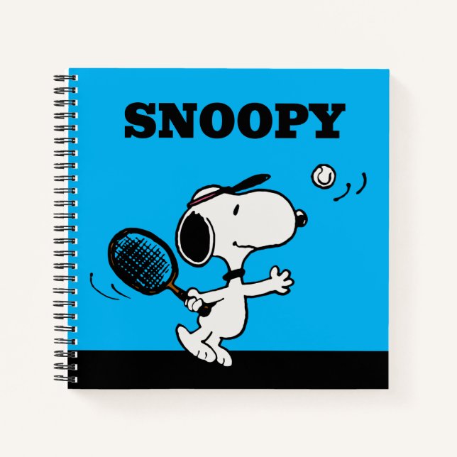 Peanuts | Snoopy Plays Tennis Notebook (Front)