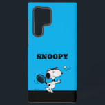 Peanuts | Snoopy Plays Tennis Samsung Galaxy Case<br><div class="desc">In the Peanuts comic strip and animated films,  Snoopy is often depicted playing tennis against his owner Charlie Brown or other characters like Linus and Lucy. This design showcases Snoopy's athletic abilities and competitive spirit in a humourous way.</div>