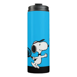 Peanuts Snoopy Plays Tennis Thermal Tumbler