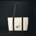 Peanuts | Snoopy Plays Tennis Tote Bag<br><div class="desc">In the Peanuts comic strip and animated films,  Snoopy is often depicted playing tennis against his owner Charlie Brown or other characters like Linus and Lucy. This design showcases Snoopy's athletic abilities and competitive spirit in a humourous way.</div>