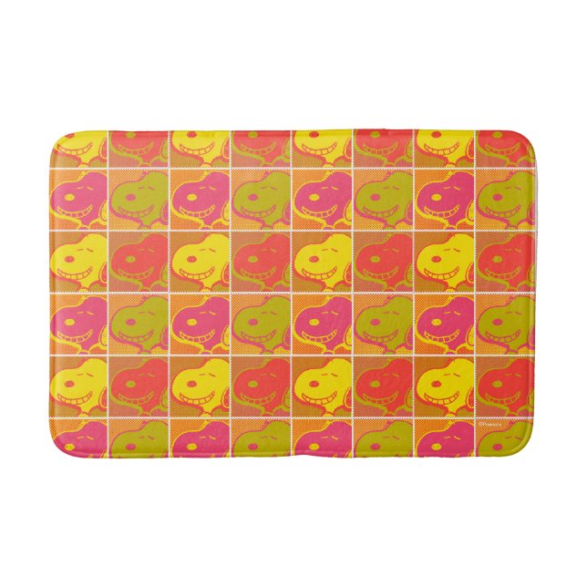Peanuts | Snoopy Pop Art Pattern Bath Mat (Front)