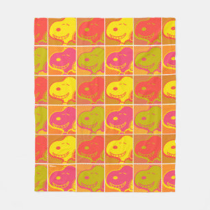 Peanuts   Snoopy Pop Art Pattern Fleece Blanket