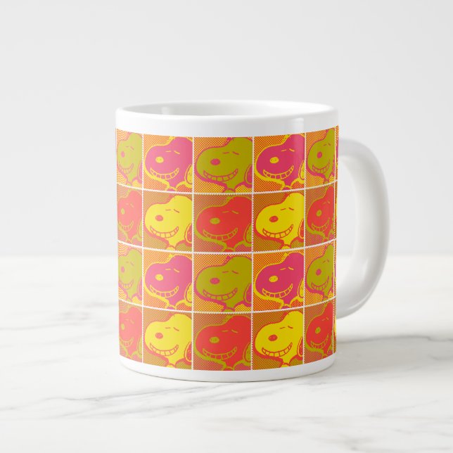 Peanuts | Snoopy Pop Art Pattern Large Coffee Mug (Front Right)