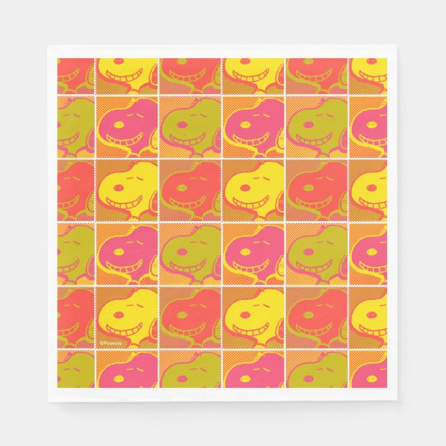 Peanuts | Snoopy Pop Art Pattern Napkin (Front)