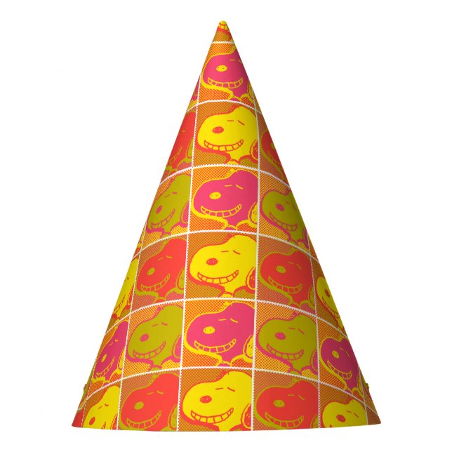 Peanuts | Snoopy Pop Art Pattern Party Hat (Front)
