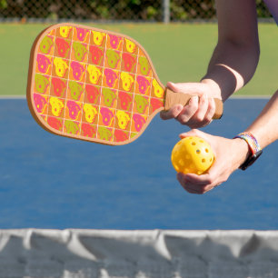 Peanuts   Snoopy Pop Art Pattern Pickleball Paddle