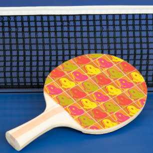 Peanuts   Snoopy Pop Art Pattern Ping Pong Paddle