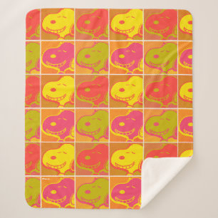 Peanuts   Snoopy Pop Art Pattern Sherpa Blanket