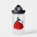 Peanuts | Snoopy Puffy Red Winter Jacket Water Bottle<br><div class="desc">Check out this fun Peanuts design featuring Snoopy in his red puffy winter jacket.</div>