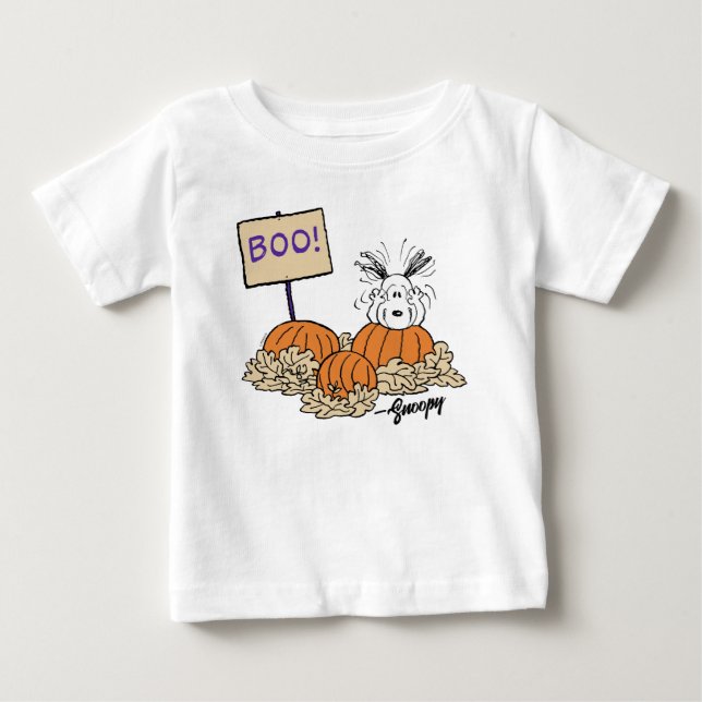 Peanuts | Snoopy Pumpkin Patch Boo! Baby T-Shirt (Front)