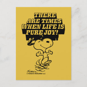 Peanuts   Snoopy Pure Joy Postcard