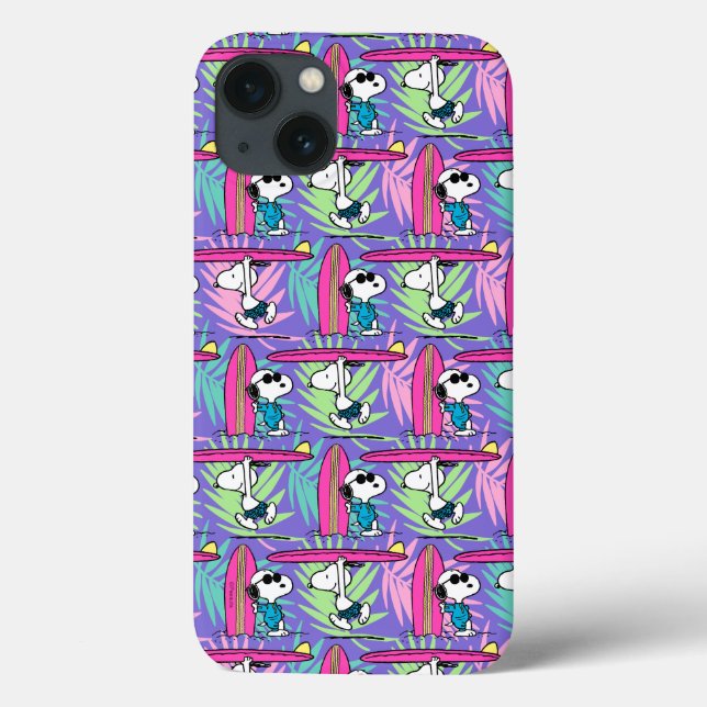 Peanuts | Snoopy Purple Surf Pattern Case-Mate iPhone Case (Back)