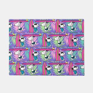 Peanuts   Snoopy Purple Surf Pattern Doormat