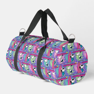 Peanuts   Snoopy Purple Surf Pattern Duffle Bag