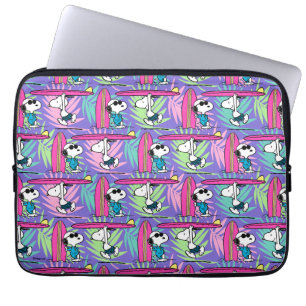 Peanuts Snoopy Purple Surf Pattern Laptop Sleeve