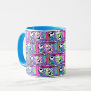 Peanuts   Snoopy Purple Surf Pattern Mug