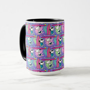 Peanuts   Snoopy Purple Surf Pattern Mug