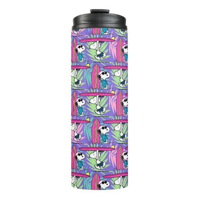 Peanuts | Snoopy Purple Surf Pattern Thermal Tumbler (Front)