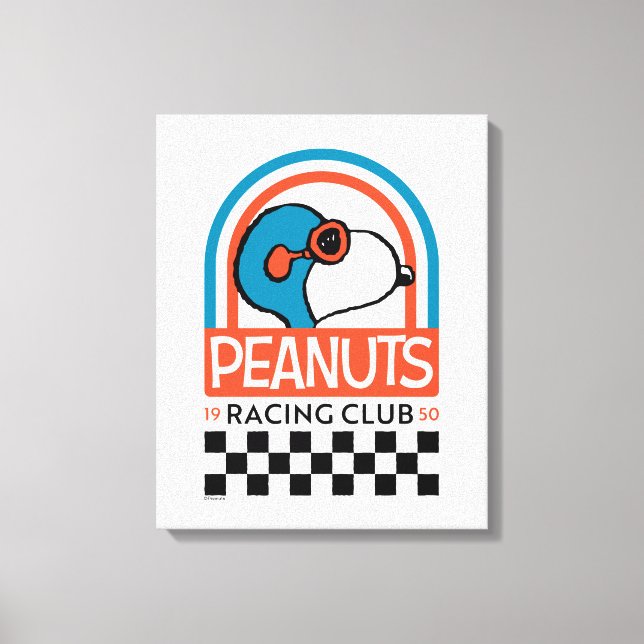 Peanuts | Snoopy Racing Club Canvas Print (Front)