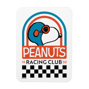 Peanuts   Snoopy Racing Club Magnet