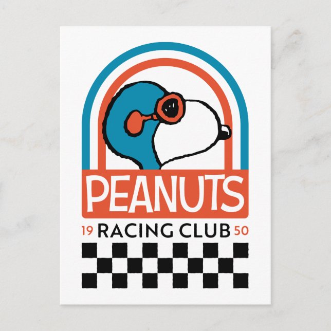 Peanuts | Snoopy Racing Club Postcard (Front)