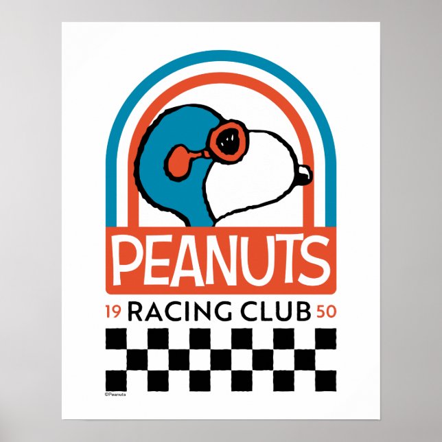 Peanuts | Snoopy Racing Club Poster (Front)
