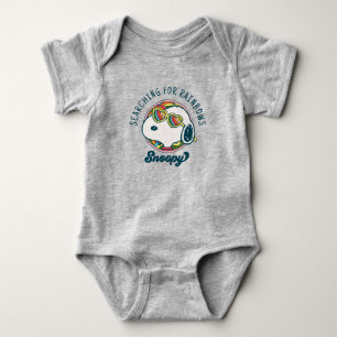 Peanuts   Snoopy Rainbow Heart Sunglasses Baby Bodysuit