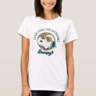 Peanuts   Snoopy Rainbow Heart Sunglasses T-Shirt