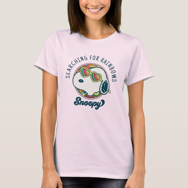 Peanuts | Snoopy Rainbow Heart Sunglasses T-Shirt (Front)