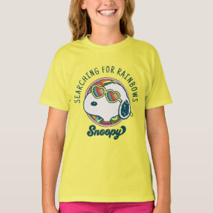 Peanuts   Snoopy Rainbow Heart Sunglasses T-Shirt