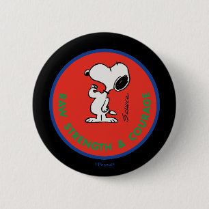 Peanuts   Snoopy Raw Strength & Courage Badge