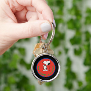 Peanuts   Snoopy Raw Strength & Courage Badge Key Ring