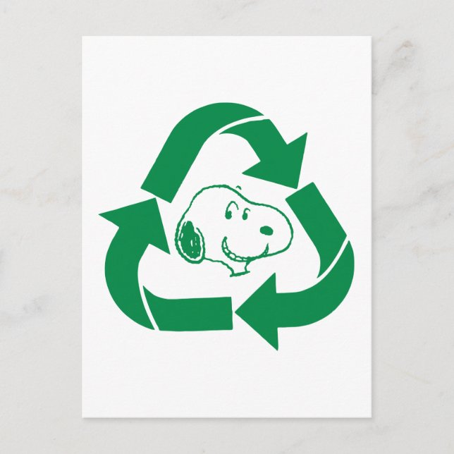 Peanuts | Snoopy Recycle Reuse Postcard (Front)