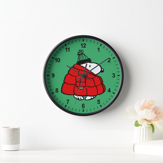 Peanuts | Snoopy Red Puffer Jacket Clock (Home)