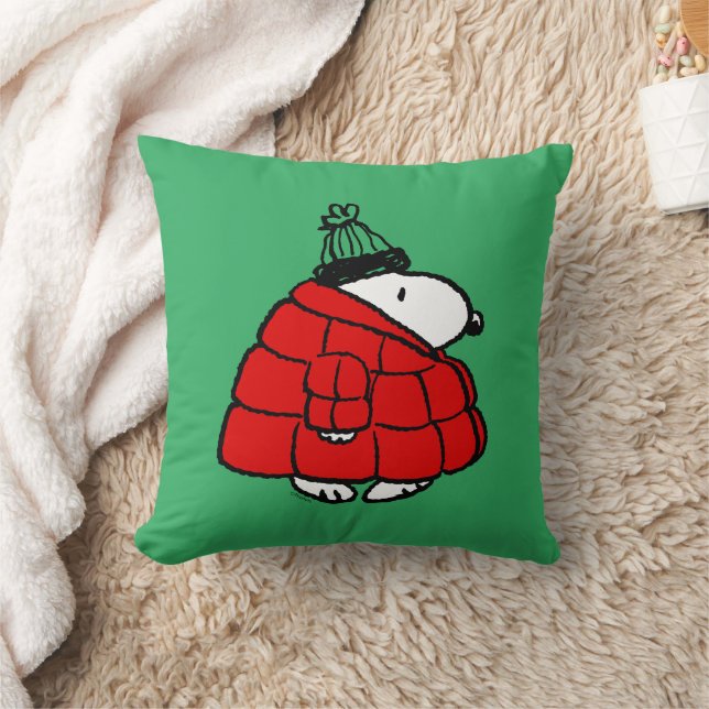 Peanuts | Snoopy Red Puffer Jacket Cushion (Blanket)