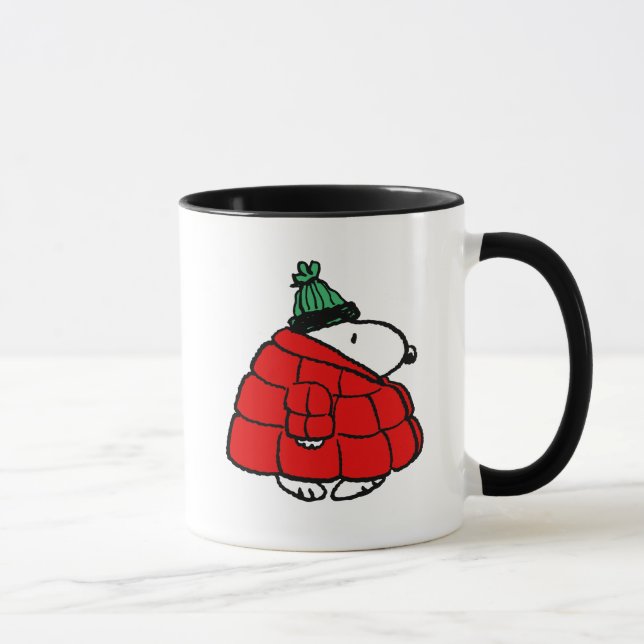 Peanuts | Snoopy Red Puffer Jacket Mug (Right)