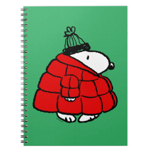 Peanuts   Snoopy Red Puffer Jacket Notebook