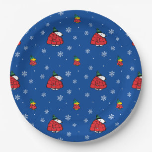 Peanuts   Snoopy Red Puffer Jacket Paper Plate