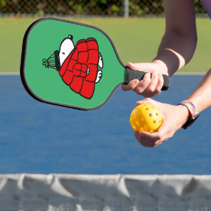 Peanuts   Snoopy Red Puffer Jacket Pickleball Paddle