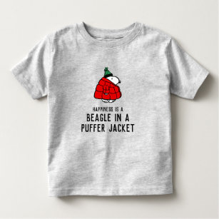 Peanuts   Snoopy Red Puffer Jacket Toddler T-Shirt