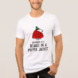 Peanuts | Snoopy Red Puffer Jacket Tri-Blend Shirt<br><div class="desc">Check out this fun Peanuts design featuring Snoopy in his red puffy winter jacket.</div>