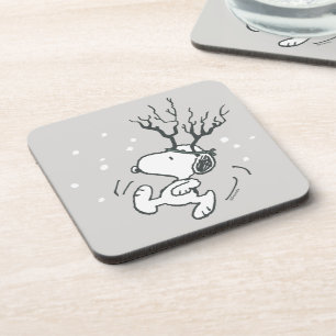 Peanuts   Snoopy Reindeer Coaster