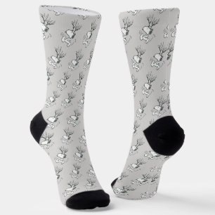 Peanuts   Snoopy Reindeer Socks