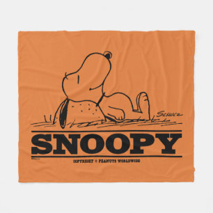 Peanuts   Snoopy Rest Break Fleece Blanket